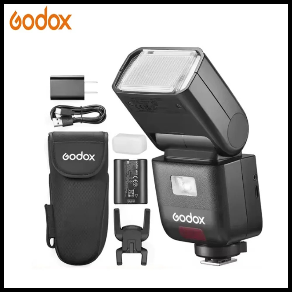 

Вспышка Godox V480 для Canon Sony Nikon Fujifilm DSLR микро зеркальная камера высокоскоростная TTL наружное освещение заполняющий свет сенсорный экран