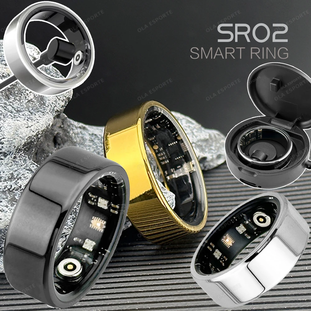 

For Xiaomi Smart Ring Men Women Military Grade Titanium Steel Shell Health Monitoring IP68 & 3ATM Waterproof Multi-sport Modes