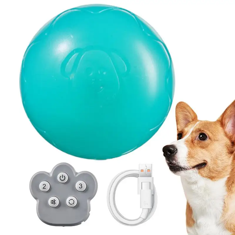 Active Rolling Ball For Dogs Bite Resistant Dog Toy Balls With 3 Adjustable Gears Puppy Toys Fun Interactive Play For Pet Dog