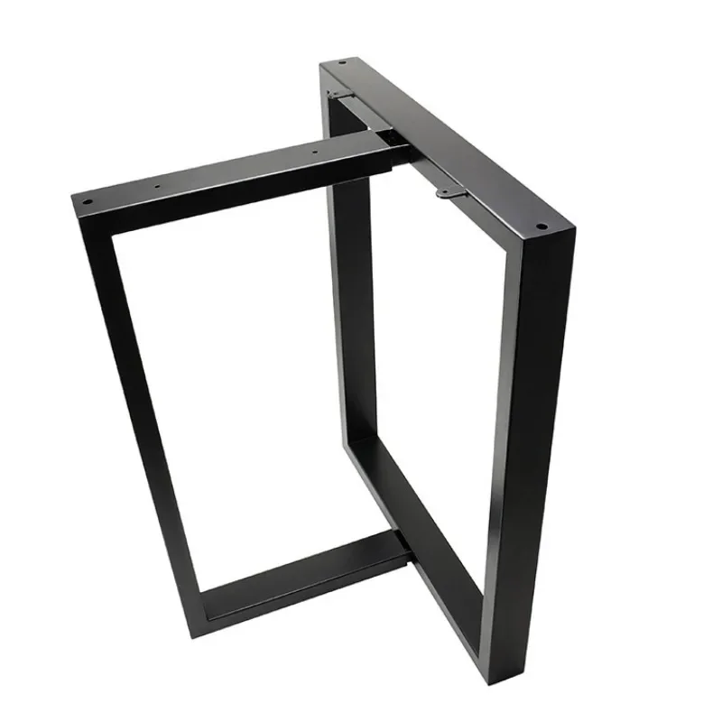 Wrought iron table legs T-bracket Large board feet Coffee frame Rock slab Dining table Corner legs