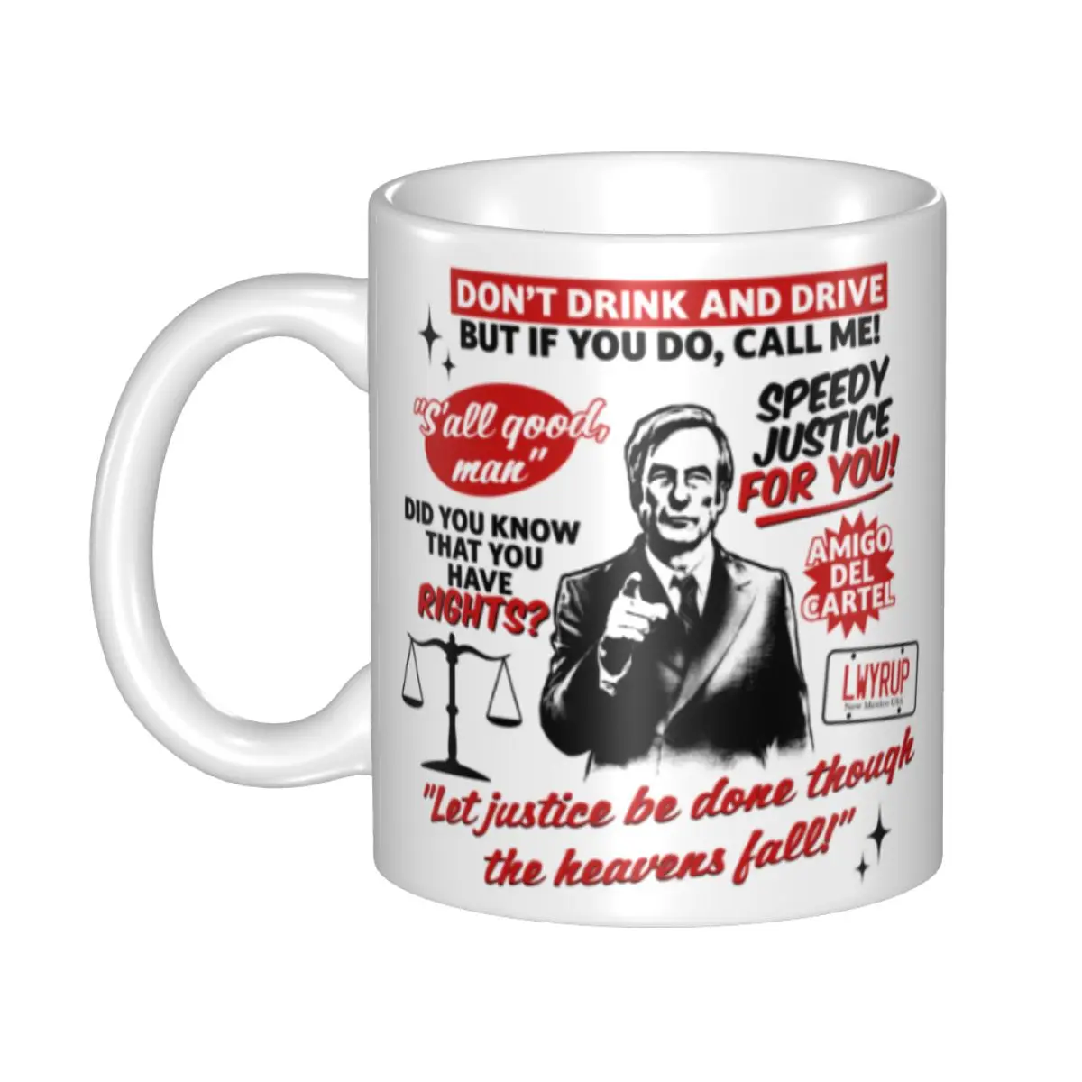 Personalized Better Call Saul Saul Goodman Mugs DIY TV Movie Ceramic Milk Tea Coffee Cups