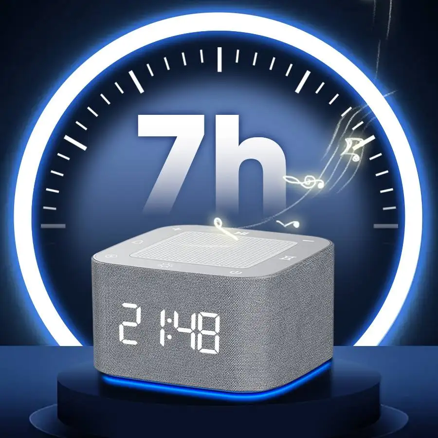 آلة الضوضاء البيضاء ذات الضوء الليلي RGB مع وقت التنبيه، متعددة الوظائف، 32 أصوات مهدئة للمساعدة في النوم للطفل والكبار #6