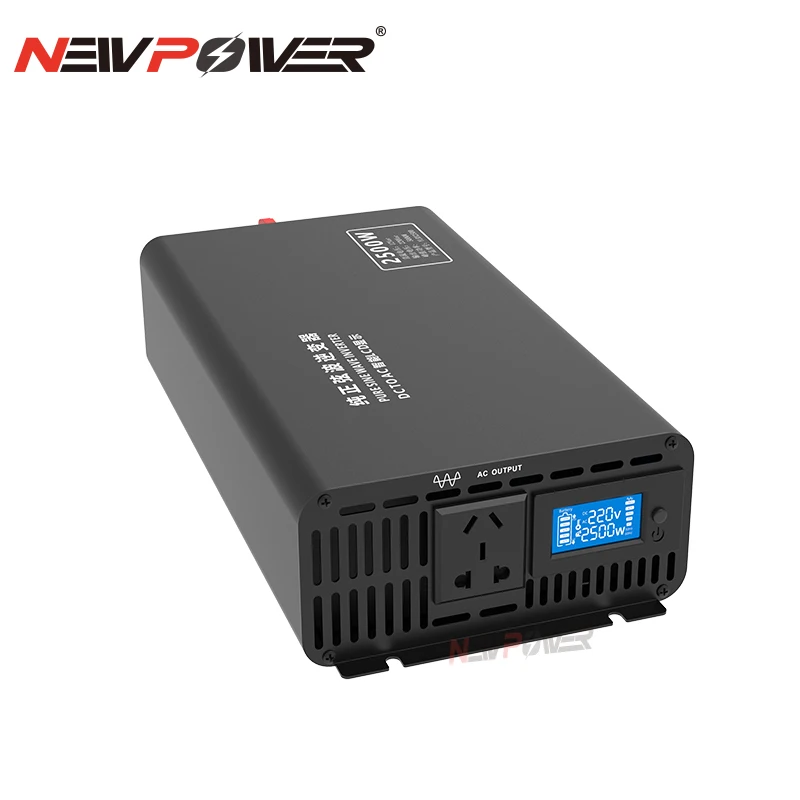 Made in China Pure Sine Wave Inverter 12v 24v 36v 48v 60v 72v 84V DC to 100v 110v 120v 220v 230v 240V AC 2500W power inverter