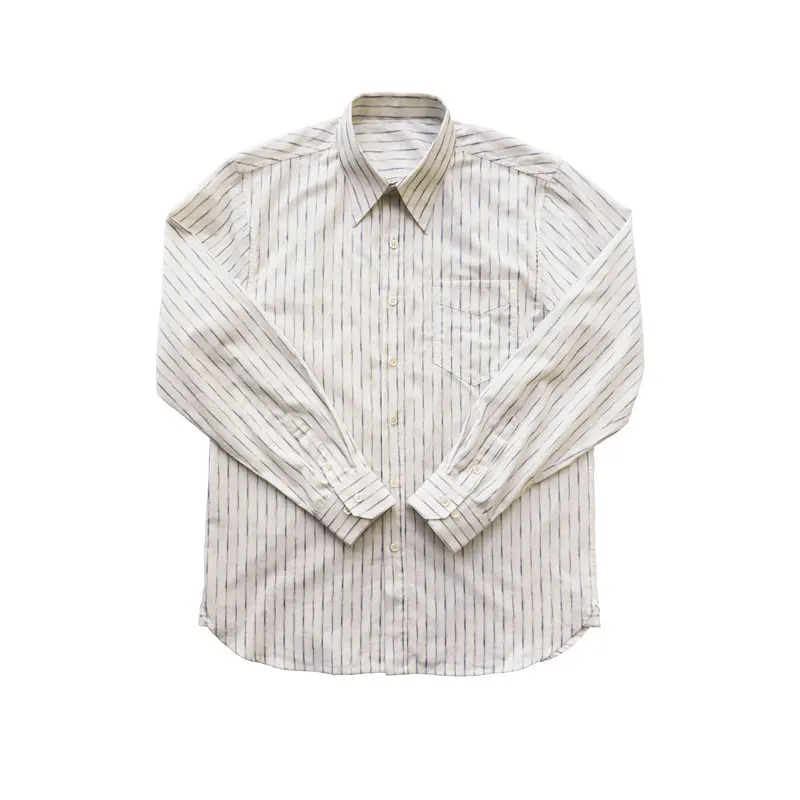 

Men's Jacquard Striped Shirt Pointed Collar IVY Style Shirt