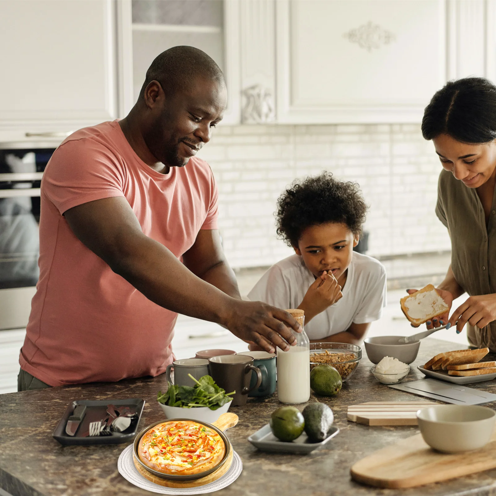 6 قطع مفرش طاولة بتصميم عازل للحرارة، ملمس يدوي ناعم ومريح مناسب كوستر أو دعائم صور لديكور المنزل