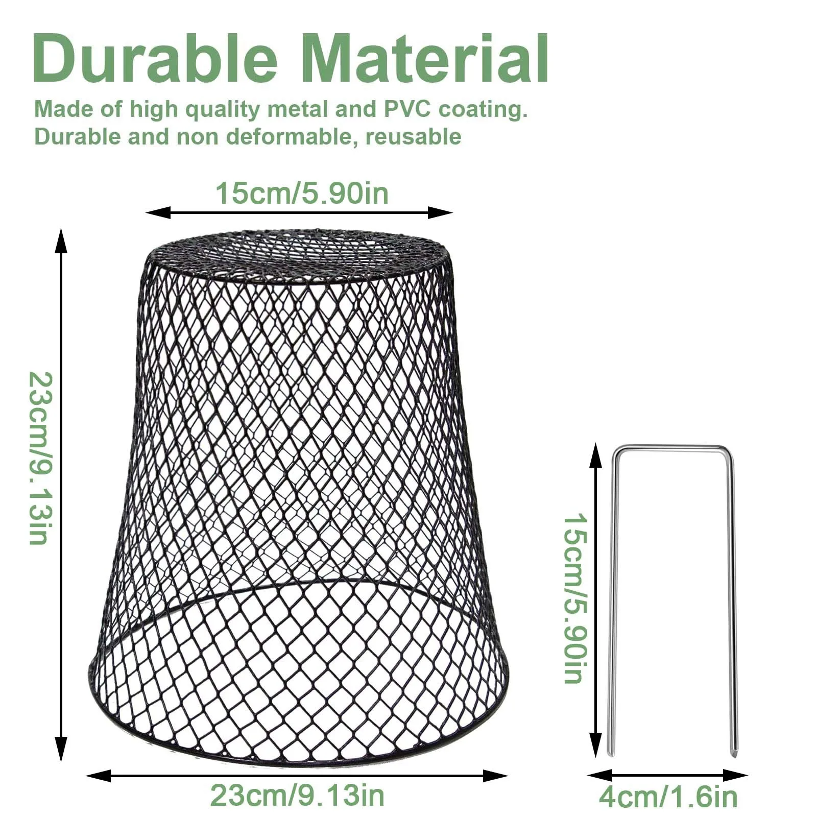 Chicken Wire Cloche Plants Slug Protection Rings Vegetables Cover Plant Snail Collar Guard Pest Control Trapper Garden Tool
