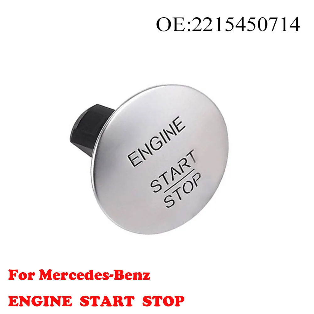 Engine Start Stop Button keyless go Easy Install Replacement for Mercedes Vehicles Durable Push Ignition Switch OE 2215450714