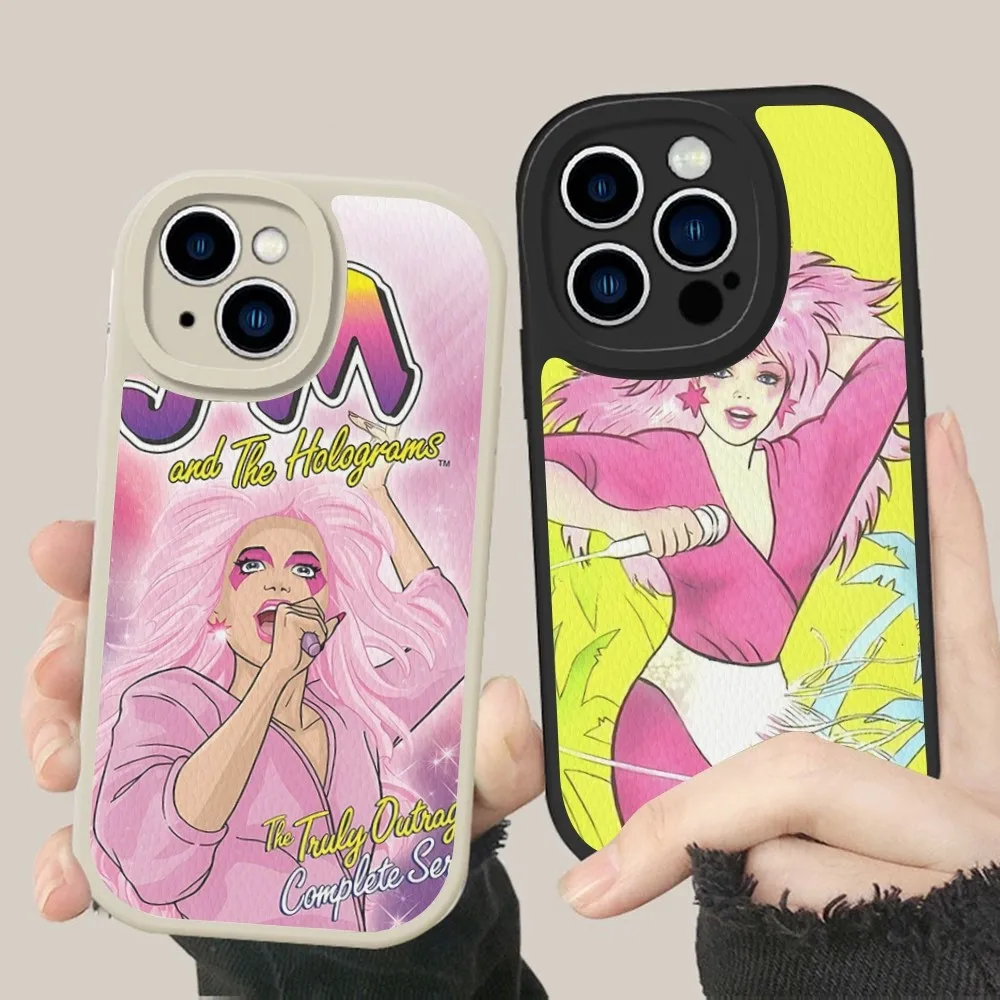 J-Jem And The H-Holograms Phone Case Hard Leather For IPhone 16 15 14 13 12 Mini 11 14 Pro Max Xs X Xr 7 8 Plus Fundas