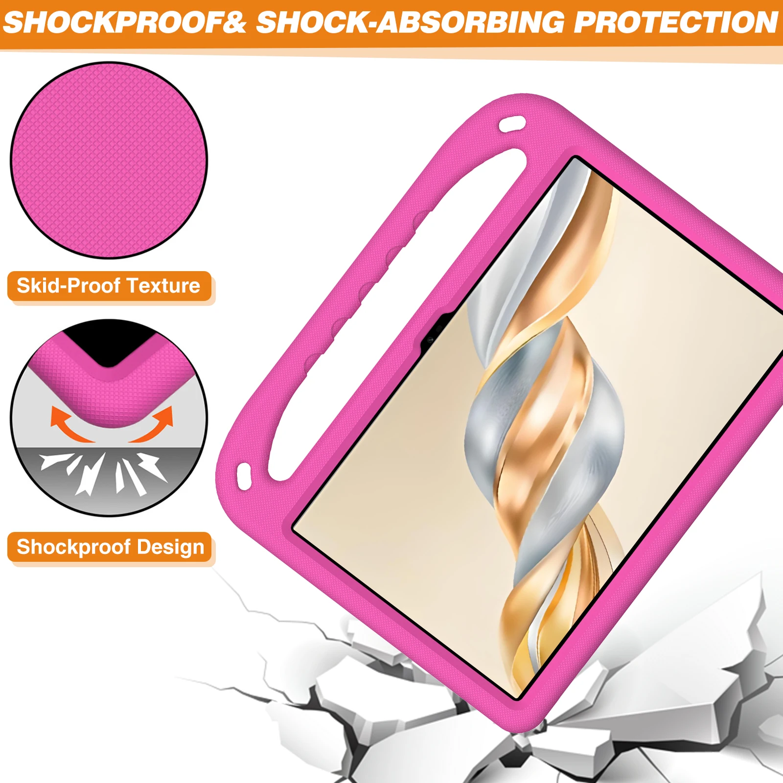 Custodia per bambini EVA per Huawei Honor Pad 10 9 X9a X8a X9 X8 Pro MatePad SE 11 Air 11.5 S T10 T10S T5 10.1 Goditi la copertura del basamento del tablet 2