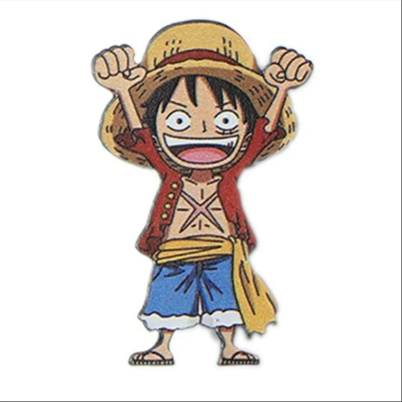 Anime Cartoon Cartoon Cartoon Metal Badge Around One Piece Straw Hat Luffy Brooch Nautical King Decoration Medal Sauron