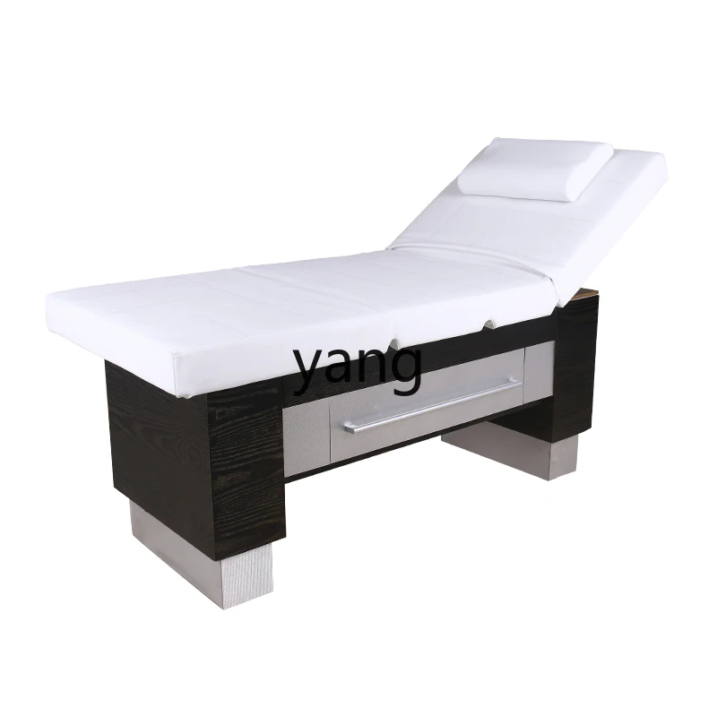 Yjq Electric Beauty Bed Automatic High-End Somatosensory Music Multifunctional Solid Wood Latex Massage Bed