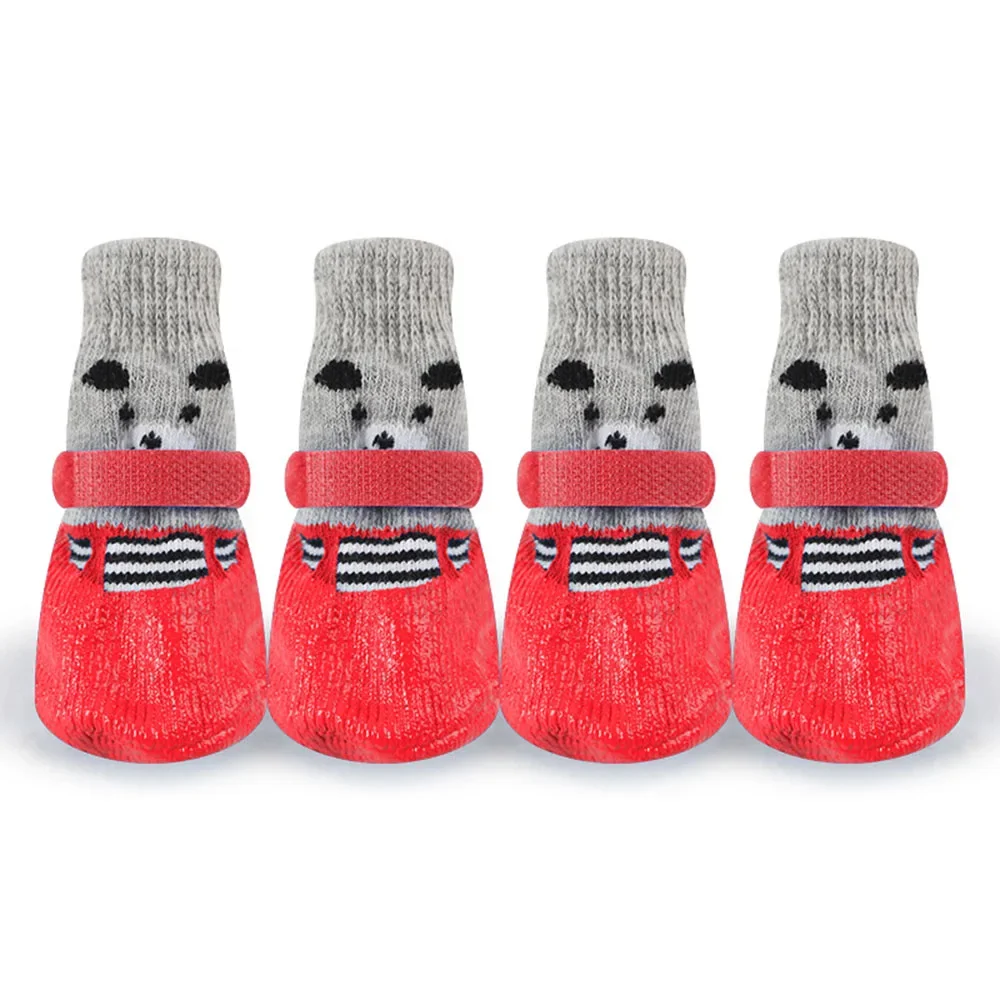 Buty dla psa buty Cat skarpety wodoodporne buty dla psów deszcz śnieg buciki antypoślizgowe małe szczeniak skarpetki buty z regulowany sznurek