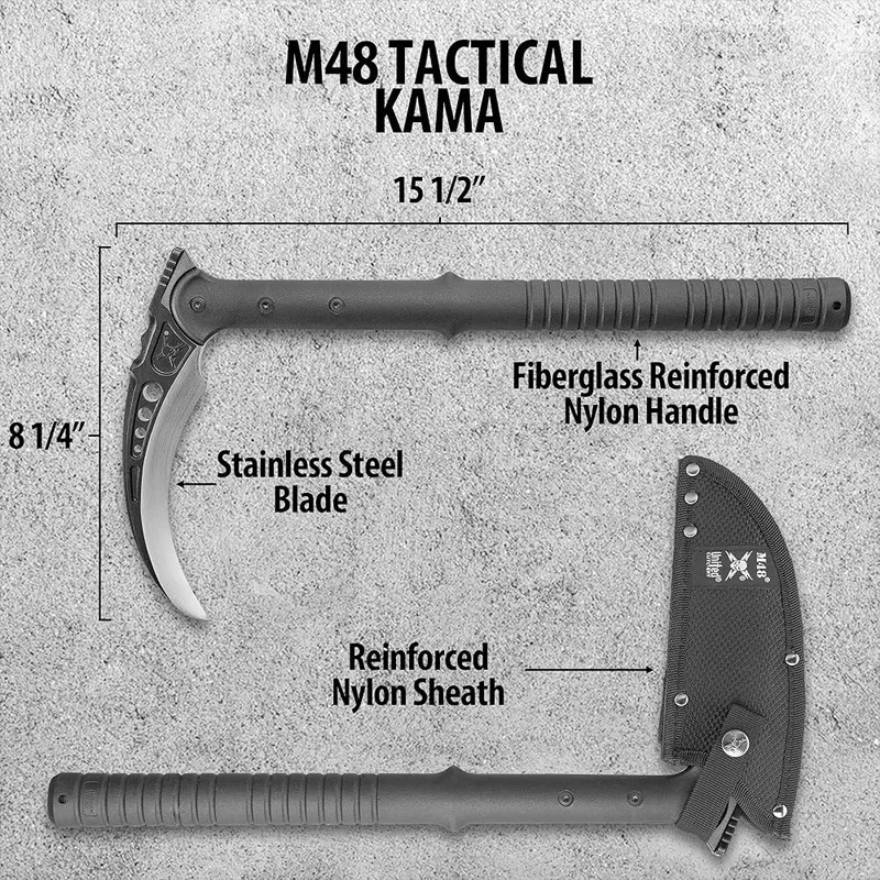 EDC High-quality Outdoor T actical Sickle Harvester All-in-one Garden Manual Tool Camping Emergency Self-defense  Tool