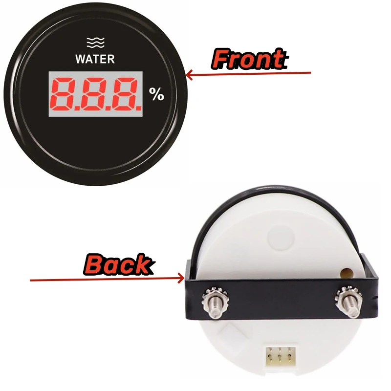 52mm 240-33ohm or 0-190ohm Signal Digital Water Level Gauges with 100 150 200 250 300 350 450mm Sending Unit Water Level Sensors