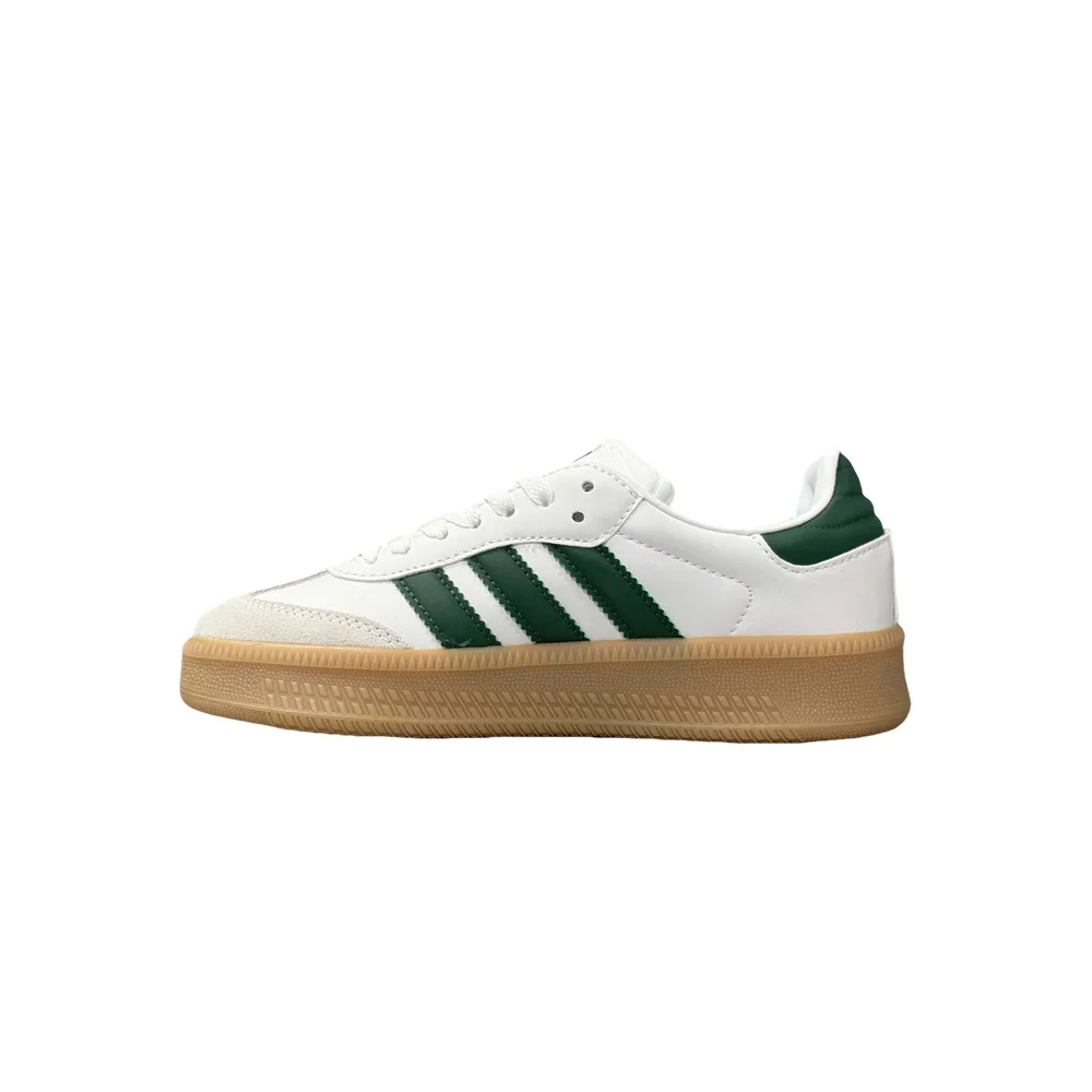 Adidas Originals Samba XLG Women and Men White Green Comfortable and Versatile Trend Non-slip Low-top Board Shoes IE1373