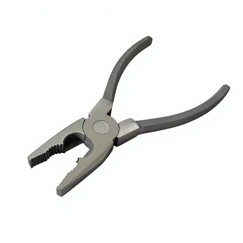 8" Stainless Steel 420 Industrial Grade Combination Pliers Cutting Plastic Molded Handle Corrosion Preventive OEM