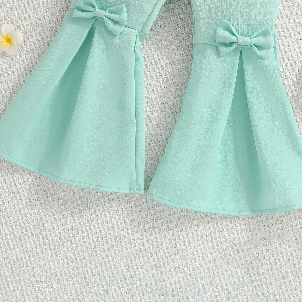 Clothing For Kid Girl 3-7 Years old Sleeveless Button Top and Boot Cut Pants Summer Outfit Set Kids Wear For Baby Girl