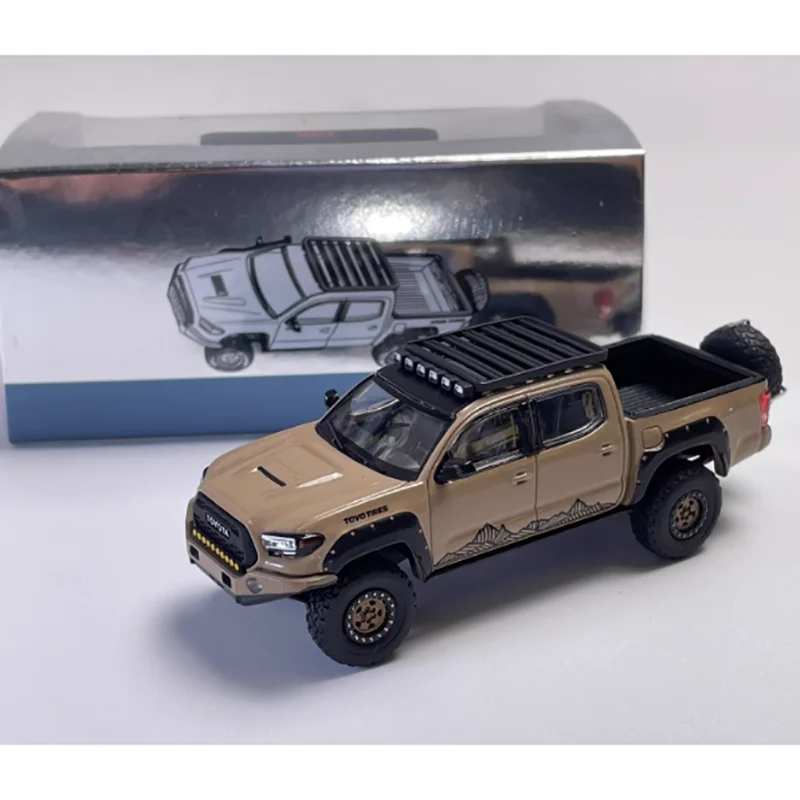

1/64 масштаб Tacoma Pickup внедорожник литой под давлением модель автомобиля из сплава Коллекционный декоративный подарок орнамент