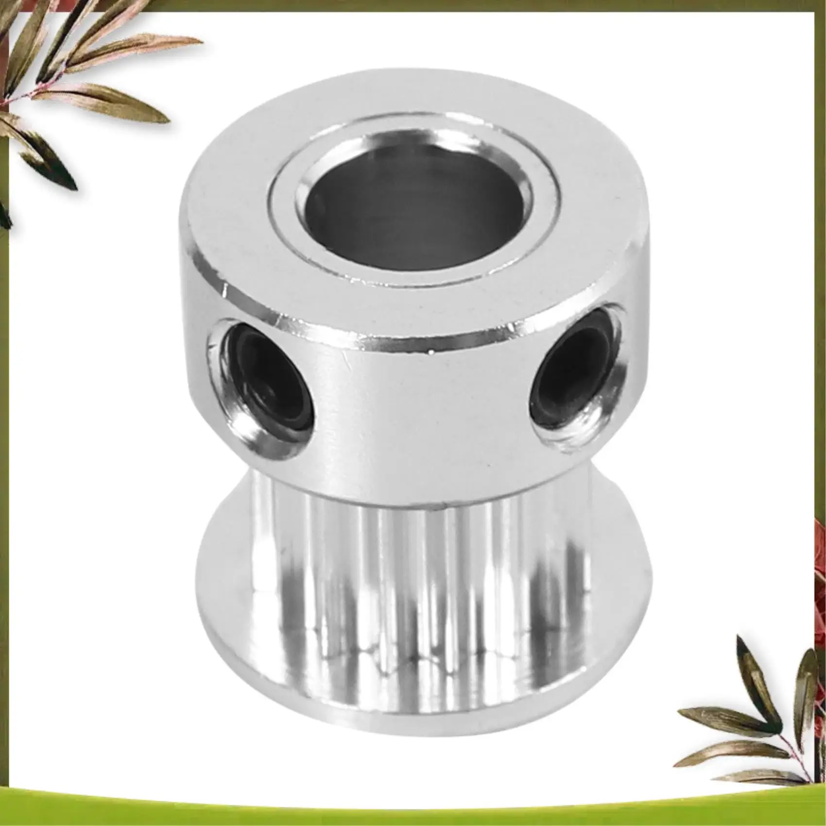 New-Aluminum GT2 16 Teeth 6Mm Bore Timing Belt Pulley Flange Synchronous Wheel For 3D Printer