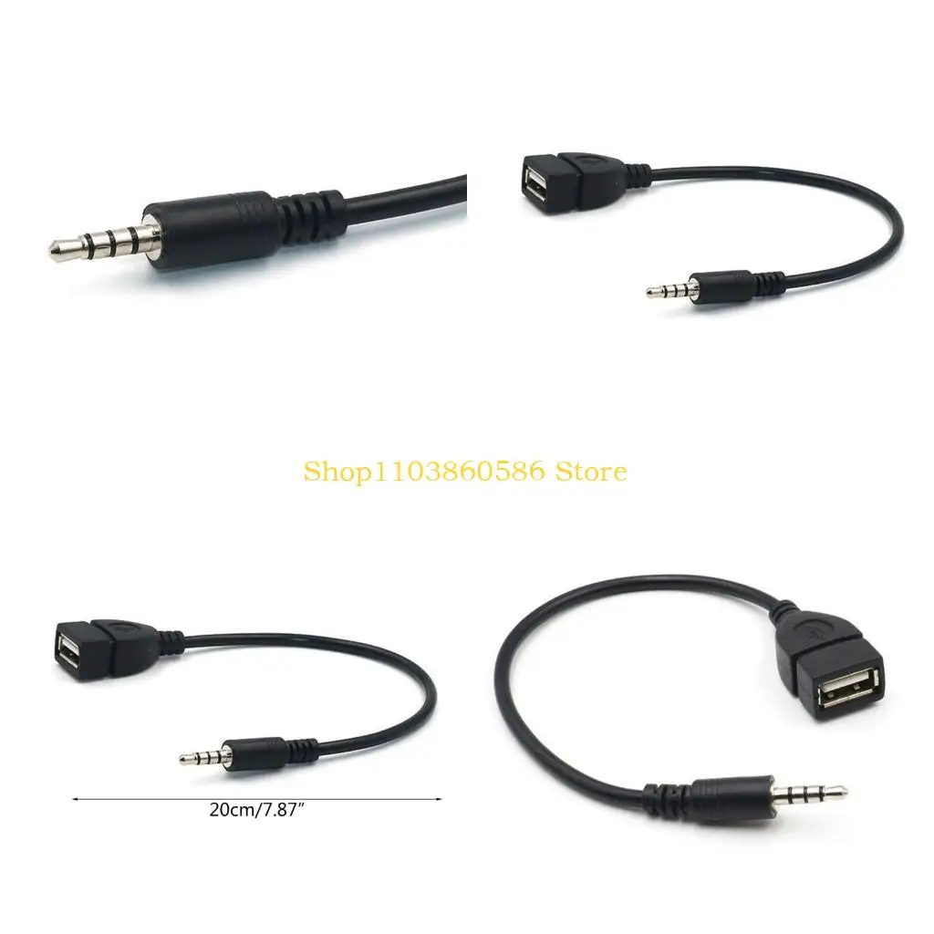 242A Easy Carry - Cable Plugs Male to USB  Female OTG Adapter Converter Cable 8-inch