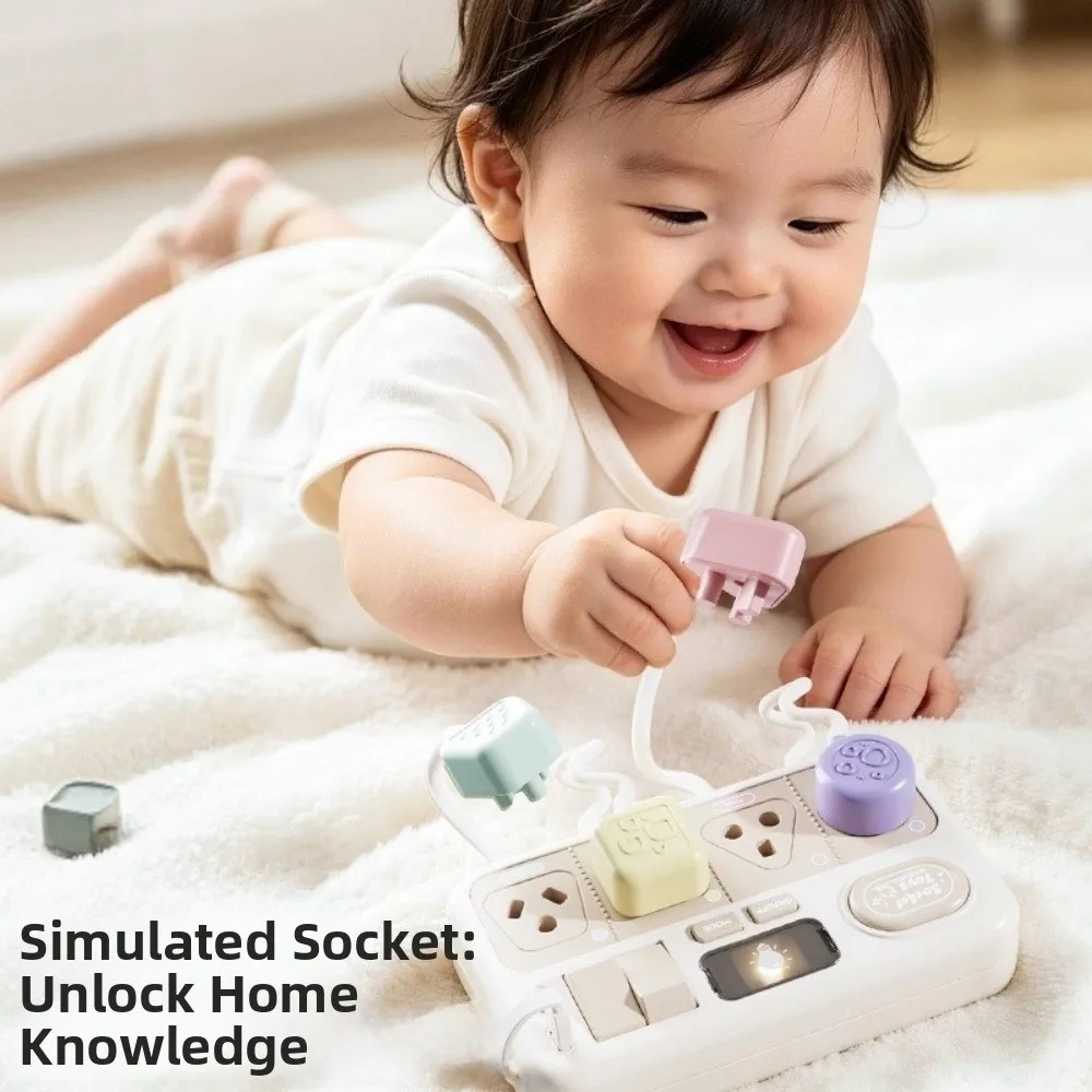 Hand-Eye Coordination Switch Board Sturdy Compact Sound Effects Plug Board Color Recognition Practical Life Skills