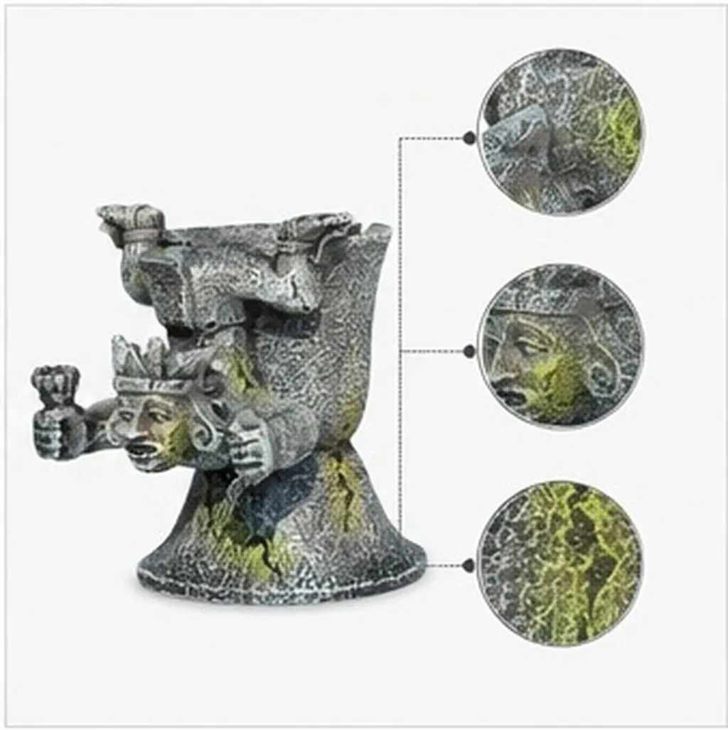1Pcs Long Time Use Aquarium Decor No Color Change Fish Tank Craft Resin Landscape Fish Tank Decoration Aquarium Ornament