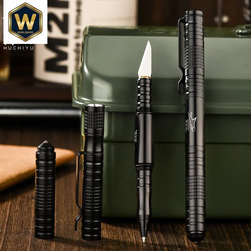 

Тактическая ручка Tiger Tooth Fish, многофункциональная ручка для самообороны для женщин, портативное средство защиты от нападения, средство самообороны