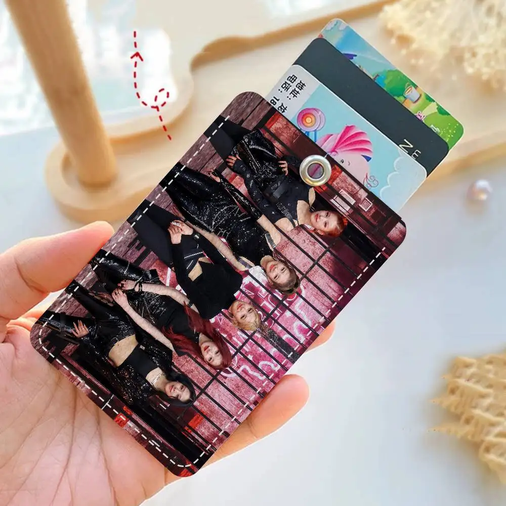 I-ITZY لطيف الكرتون Inteated مصعد بطاقة Acc بطاقة التحكم المفاتيح الغطاء الواقي هدية المفاتيح #2