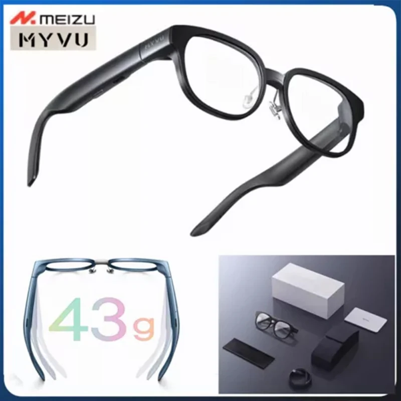 Meizu MYVU ARスマートグラス 6 翻訳AIアシスタント ナビゲーション サイクリング対応 Applewatch Huawei Xiaomi Android対応 43g 軽量