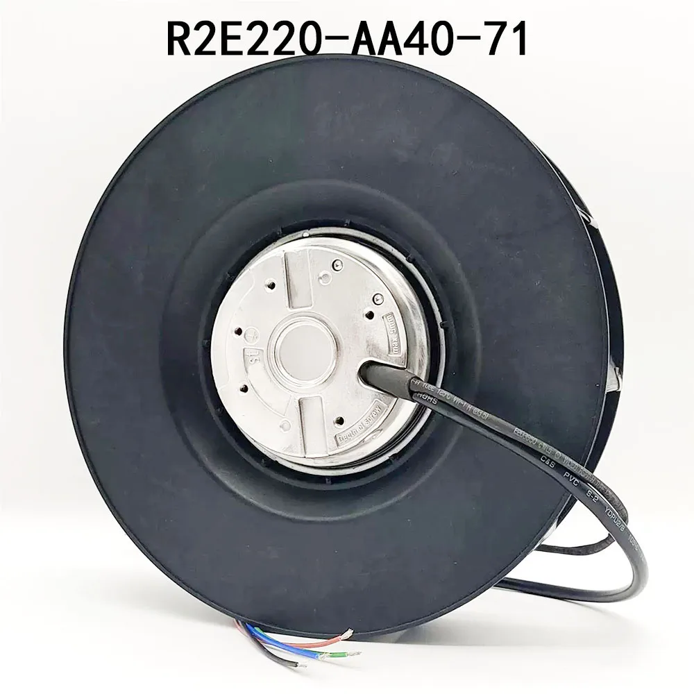 مروحة الطرد المركزي المبرد R2E220-AA40-71 230VAC 0.40A 85/100W مروحة تبريد صامتة