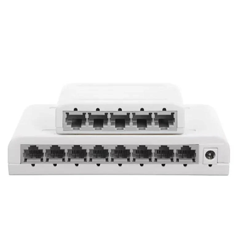 Data Switch,Network Hub,Desktop Ethernet Splitter,Plug & Play Shielded Ports Fanless Quiet