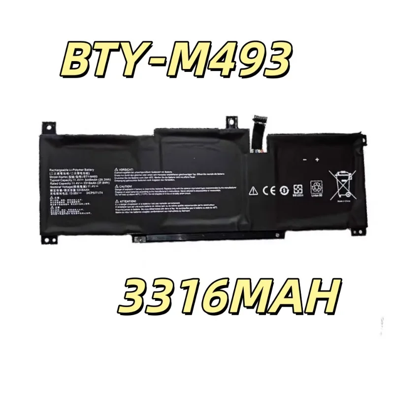 Replacement battery BTY-M493 for A10SC B10MW E14 A11SCS notebook battery 3316MAH