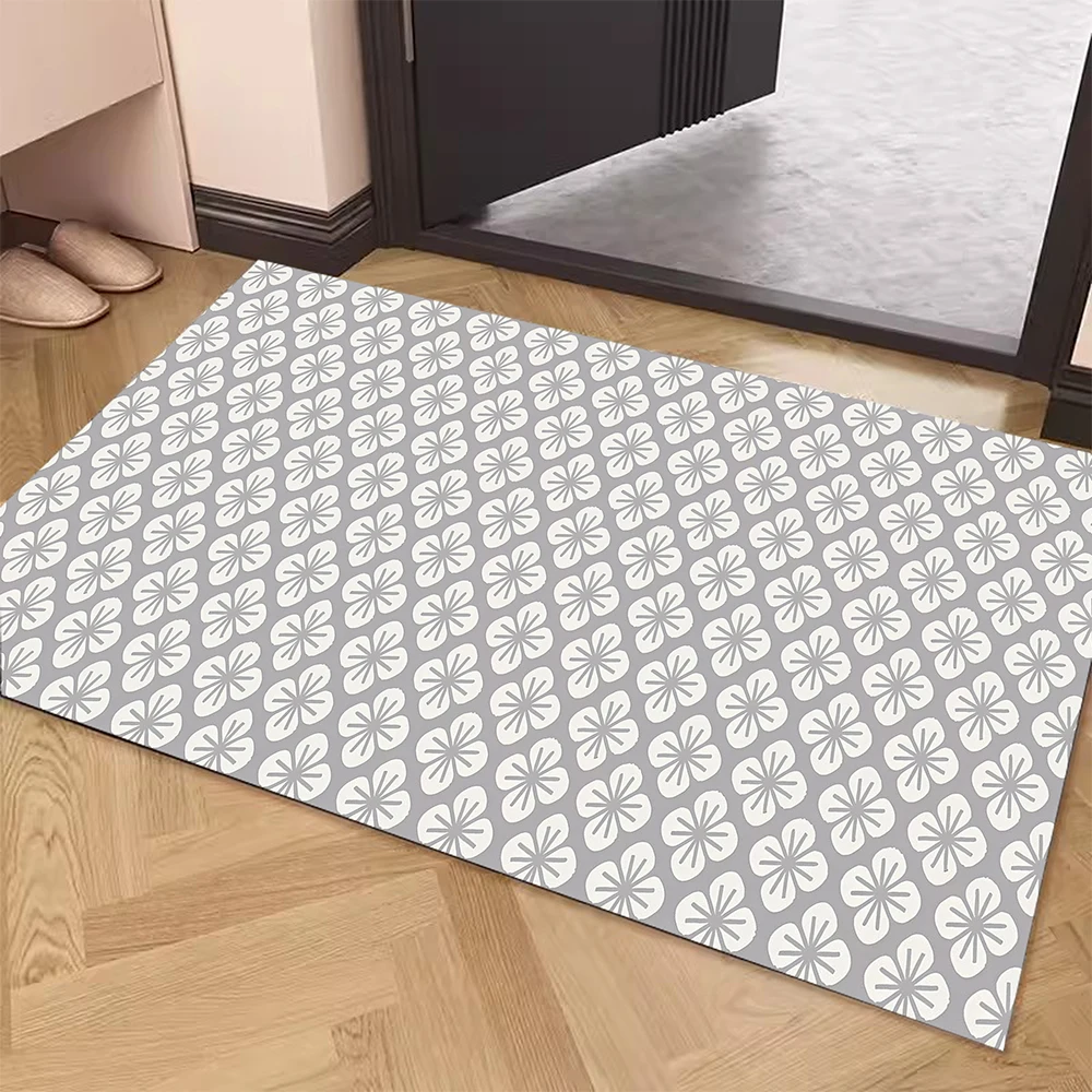 Simple Lines Door Mat Diatom Mud Mat Home Enter Rug Carpet Super Absorbent Non Slip Floor Carpet Toilet Quick Drying Foot Pad