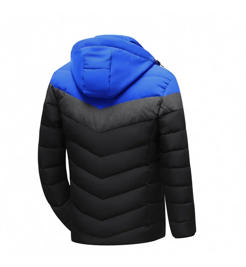 Winter Men's Warm Parkas Fashion Men Cotton Thicken Windbreaker Hooded Jackets Male Waterproof Padded Coats Clothing