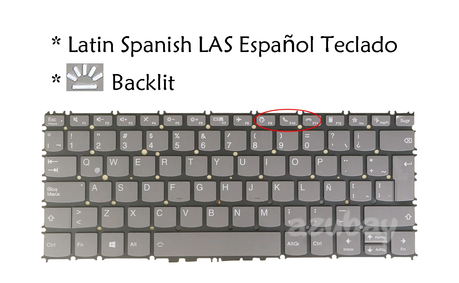 

LA Spanish Laptop Keyboard For Lenovo ThinkBook 13s G2 ARE, 13s G2 ITL, 13s G3 ACN, 13x ITG, Plus G2 ITG, PR2UB-LSP, Backlit