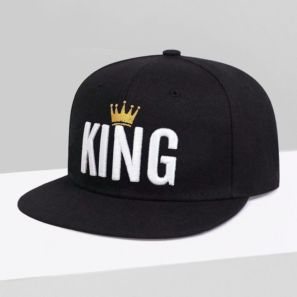 Men's KING Letter Embroidery Hip-Hop Cap Fashionable Sports Baseball Cap Adjustable Sunscreen Casual Hat Suitable For Party