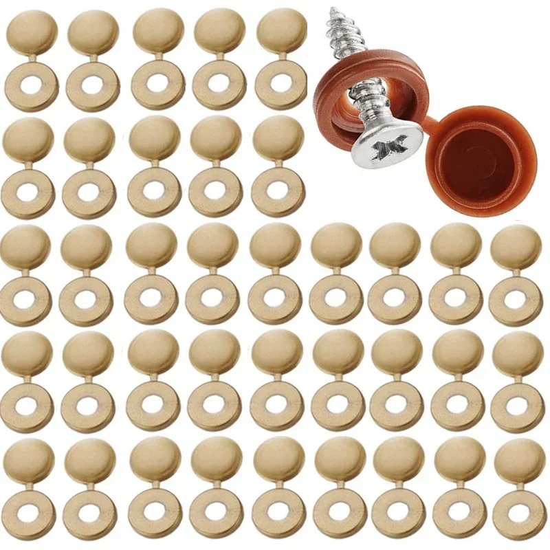 100PCS Plastic Screw Cap Decorative Covers