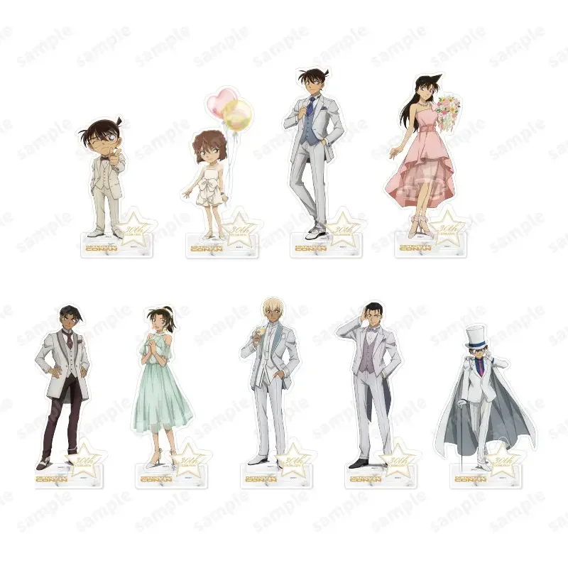 Game Akai Shuichi Mouri Ran Amuro Toru Haibara Ai Hattori Heiji Acrylic Stand Doll Anime Figure Model Plate Cosplay Toy for Gift