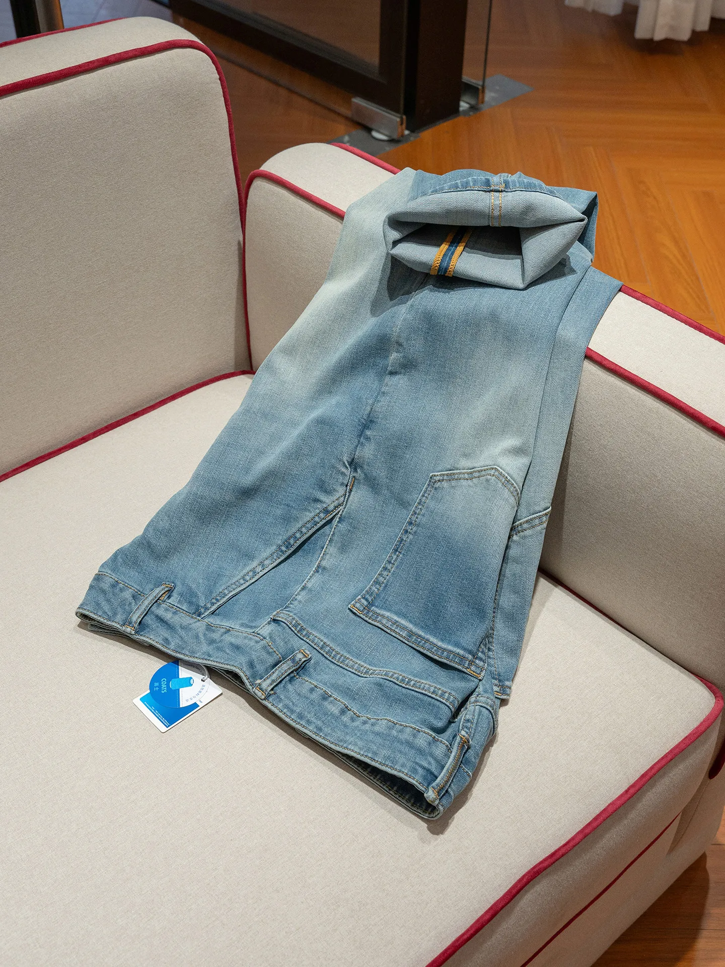 

[Quiet Luxury Old Money Wind] 11 ounces breathable thin vintage washed light blue loose straight jeans