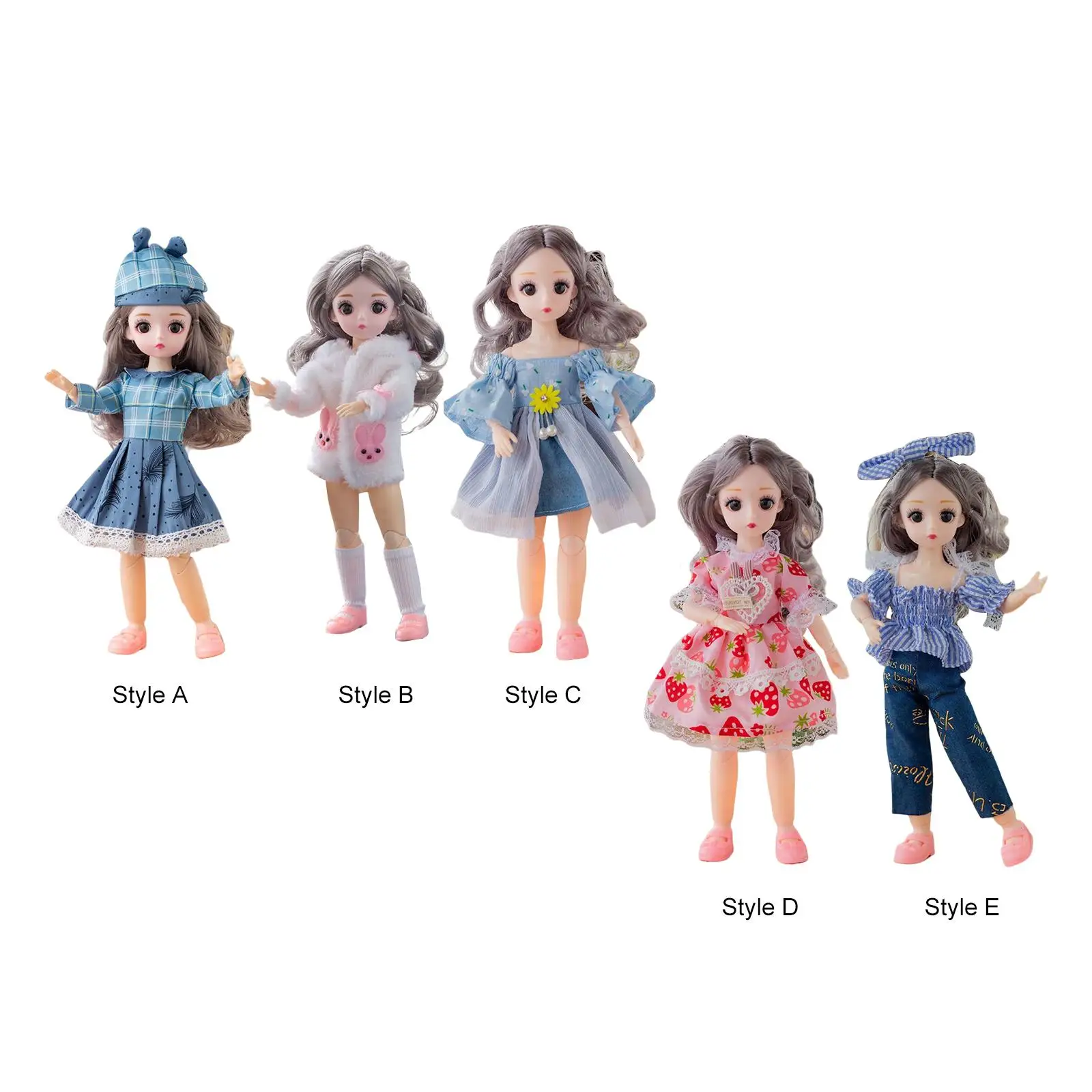 30cm Princess Fairy Dolls and Rooted Hair for Doll Collection Best Gift