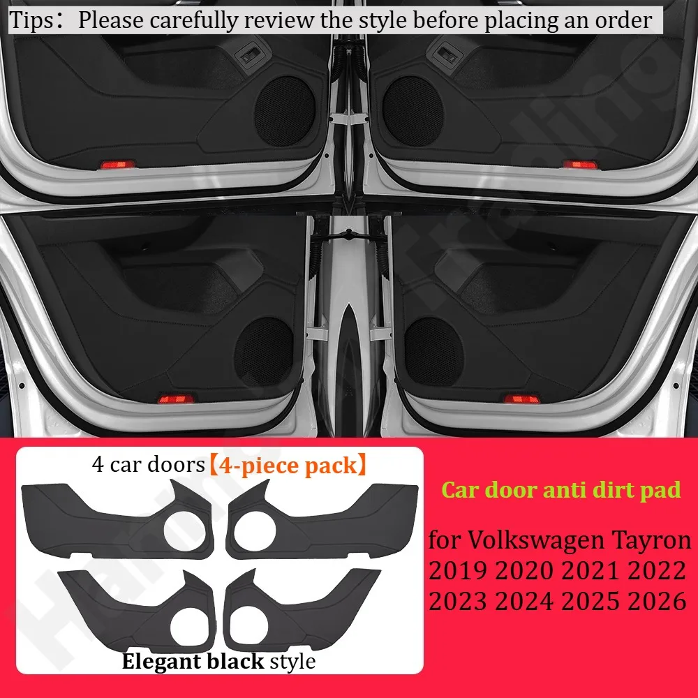 

for Volkswagen TAYRON/Teramont/Tiguan Allspace-L 2017~2026 Car door anti kick pad/door panel protection pad