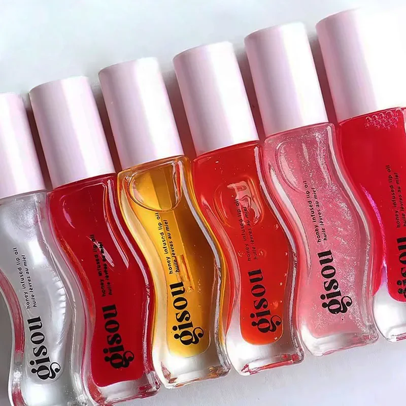 Bálsamo labial hidratante Gisou multicolor a la moda, aceite de sandía para labios, cuidado del labio Benetitnt para labios, brillo exfoliante