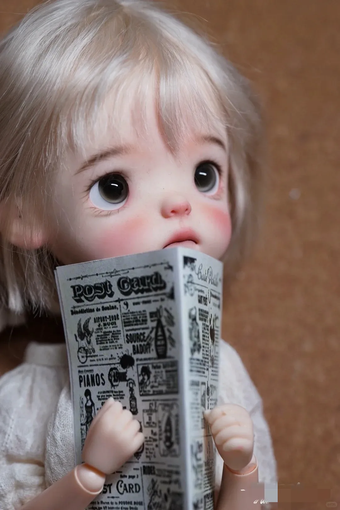 Nuovo 26.5 centimetri Cute Boy bjd Doll 1/6 sd comune umanoide toot Becco Nude Baby xiaop Resina Dolce vino spot trucco spedizione gratuita