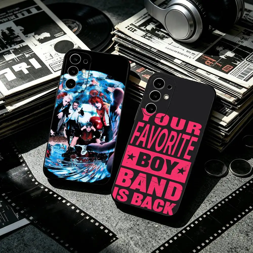 5 S-Seconds of Summers 5SOS Soft Silicone Case for Samsung S26, S24, S21, S22, S23, S30, Ultra, Plus, FE, Lite-Black