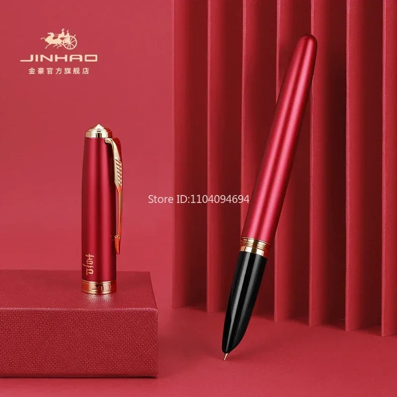 Jinhao 85 XI Fountain Pen Ballpoint Business Office Students Dedicated Red Practice Calligraphy Exquisite Wedding Banquet Gift