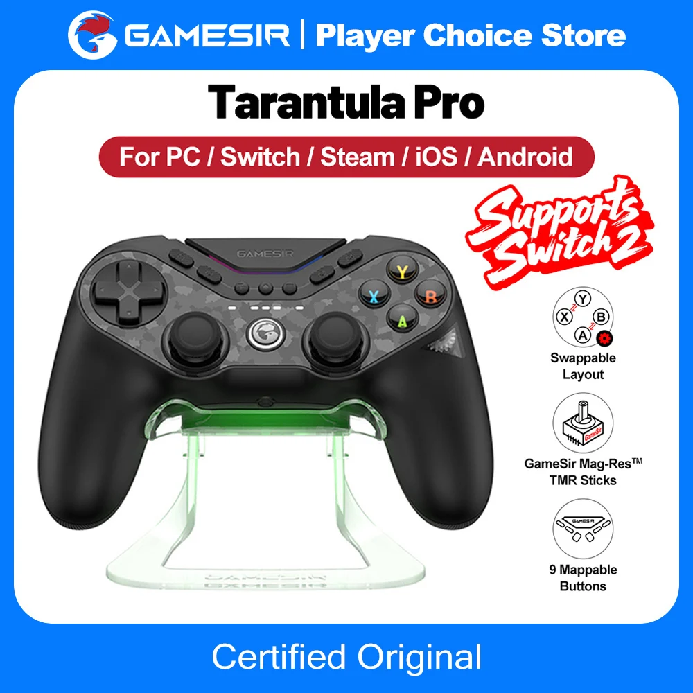 

GameSir Tarantula Pro Gamepads PC for Nintendo Switch 2 Switch iOS Android Controller TMR Joystick NFC 9 Mappable Button