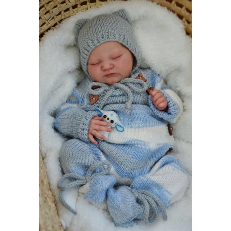 18inch Bebe Reborn Kit Limited Edtion Quinlyn Newborn Baby Size Fresh Color Reborn Doll Kit with Body Cloth