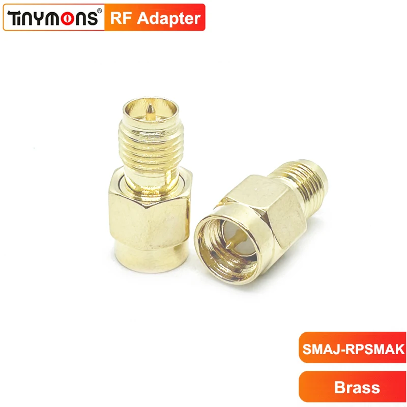 SMA Male to RPSMA Female Coaxial Connector RP-SMA Coax Adapter Gold-Plated for FPV Drone LTE Router