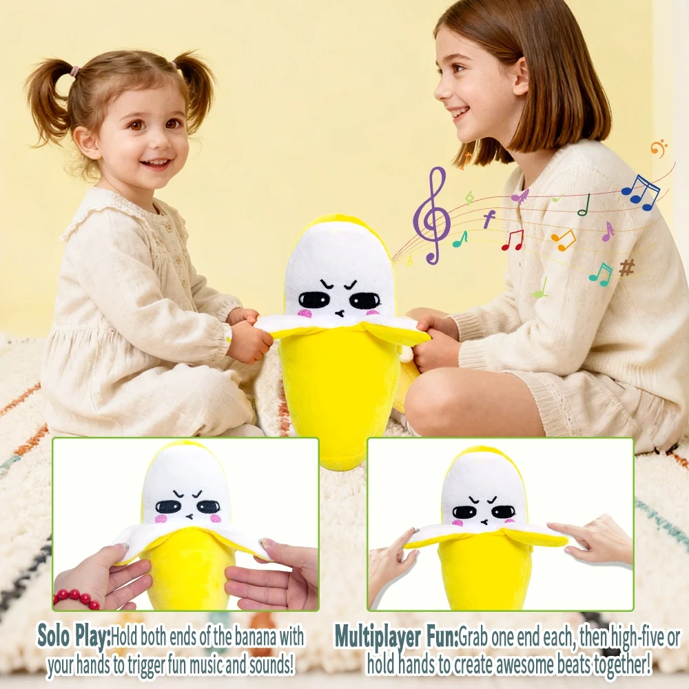 Jouet en peluche musical rythmique piano, modes d'interaction pour un seul joueur et deux joueurs, peut jouer de la musique