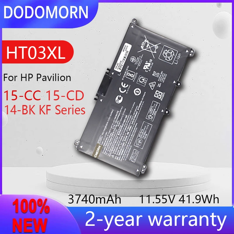 

DODOMORN HT03XL Laptop Battery For HP Pavilion 15-DA 15-DB 15-DW 15-CS 15-DY 17-by 17-CA 14-CE 14-CF 14-D Battery